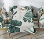 Dining Table Green Planting Tablecloth Cloth Art Cotton And Linen Small Fresh Coffee Table Cover Cloth - Image 3