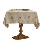 Linen Embroidery Coffee Table Cover Cloth - Image 5