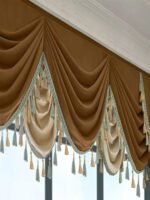 Finished Retro Villa Living Room Bedroom High-grade Thickened Light Luxury Velvet Splicing Curtains, Curtain Drapes Need To Be Purchased - Image 7