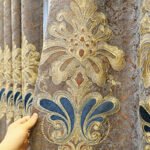 Luxury Velvet Embroidered Curtains, 1 Pair, Vintage Style, Blackout, UV Protection, Thick, Suitable For Bedroom And Living - Image 3