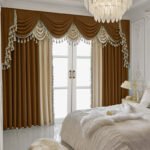 Finished Retro Villa Living Room Bedroom High-grade Thickened Light Luxury Velvet Splicing Curtains, Curtain Drapes Need To Be Purchased - Image 2