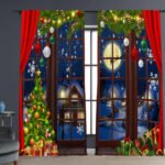 Digital Printed Christmas Curtains - Image 2