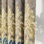 Luxury Velvet Embroidered Curtains, 1 Pair, Vintage Style, Blackout, UV Protection, Thick, Suitable For Bedroom And Living - Image 6