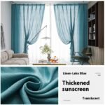Simple Household Use Sunshade Light Transmission Nontransparent Curtain - Image 8