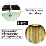 Shower Room Waterproof Swan Curtain Suit - Image 5