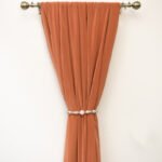 Solid Color Retro Bedroom Blackout Curtains - Image 3
