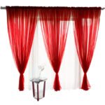 Solid Color Glass Mesh Curtains Transparent Color Ready-made Curtain Punch-free - Image 4