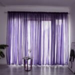 Simple And Modern Balcony Solid Color Gauze Curtain - Image 3